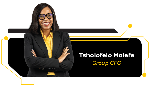 Tsholofelo Molefe, Group CFO