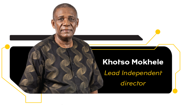 Khotso Mokhele, Lead Independent director